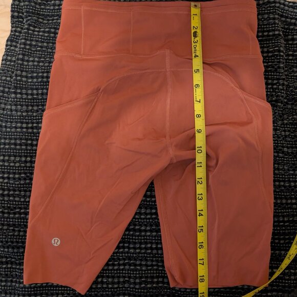 Lululemon Fast and Free Short 10" -- rust, Women's Sz 8 - Picture 14 of 16